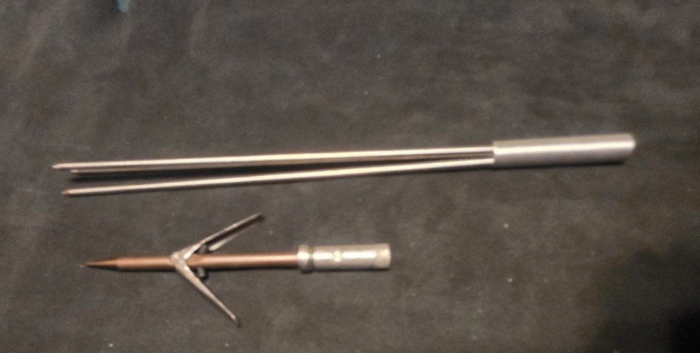 Spearfishing Spear Tip Lot – Cressi 3-Prong Paralyzer & Mechanical Double barb