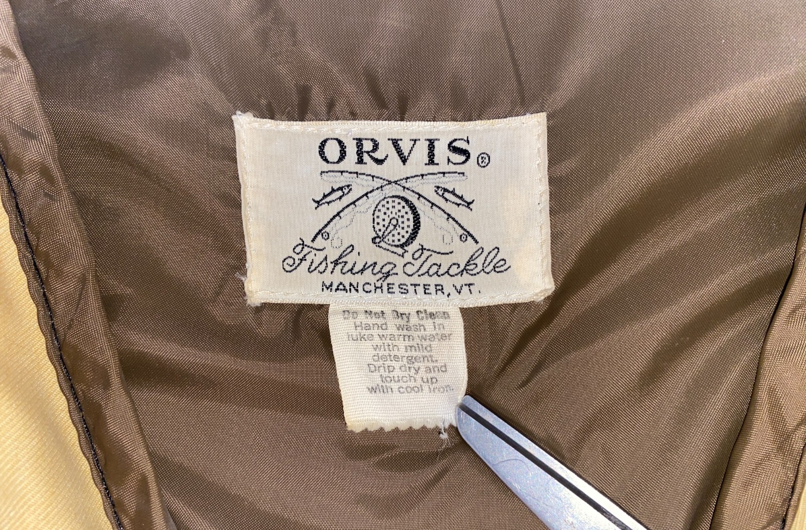 Vintage Orvis Fishing Tackle Vest Men’s XL Type 2 Floatation Device with Pockets
