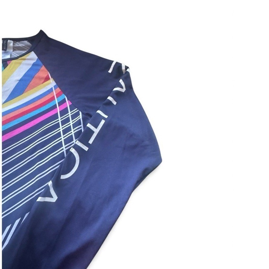 Nautica Women’s Vibrant Striped Long Sleeve Rashguard Tee