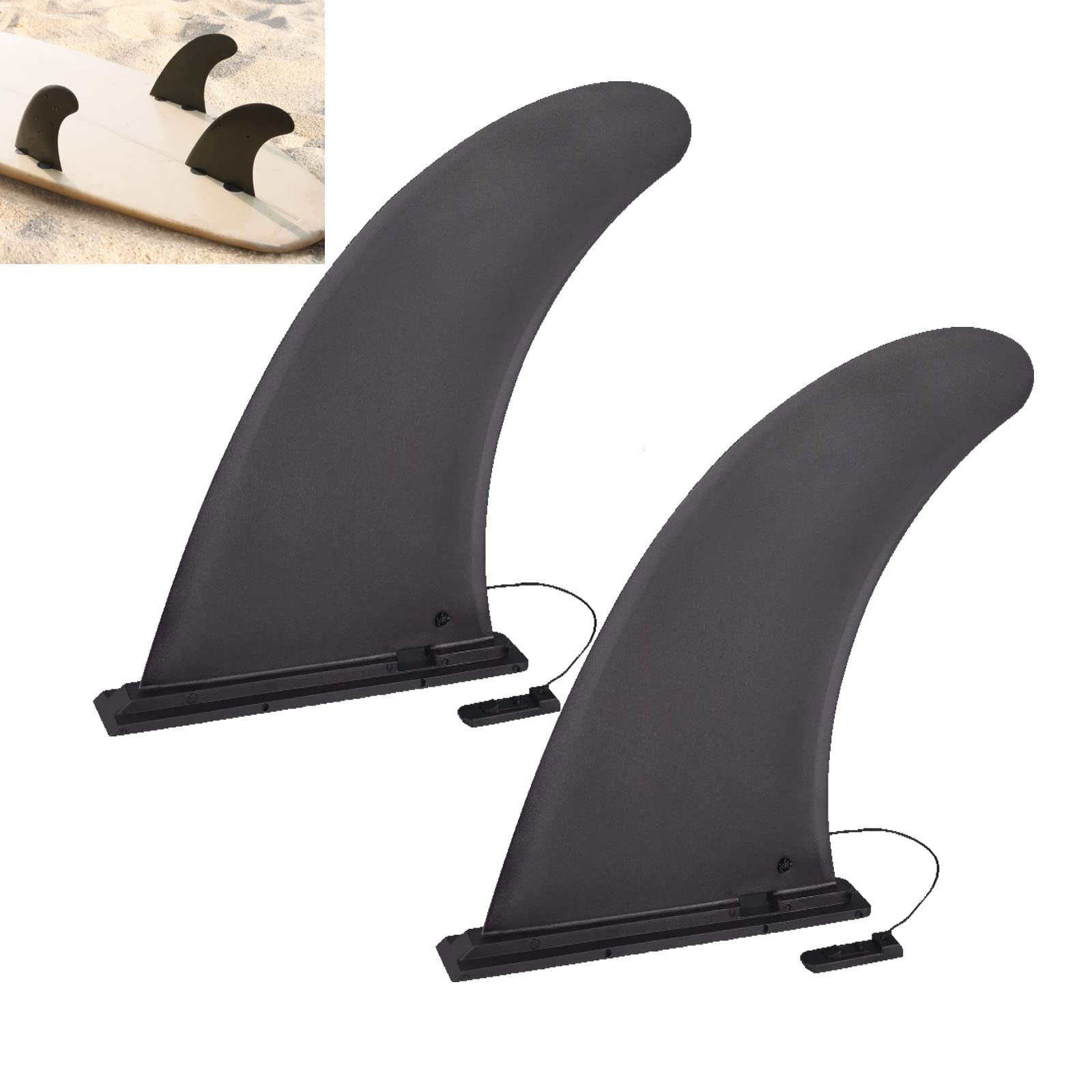 “9Inch Nylon Paddleboard Fin Replacement 2 Pack Stand Up Surfboard Accessory”