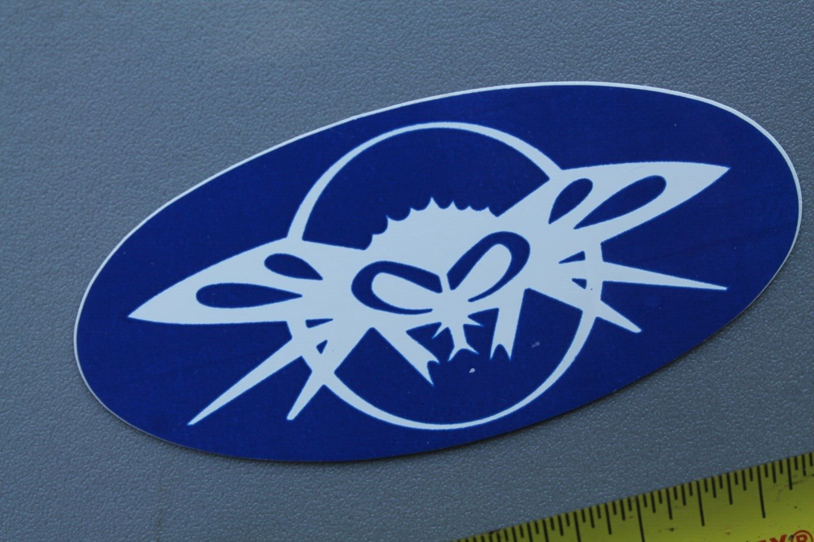 BLACK FLYS Eyewear Blue White Punk Rock BF1 Vintage SUNGLASSES Surfing STICKER