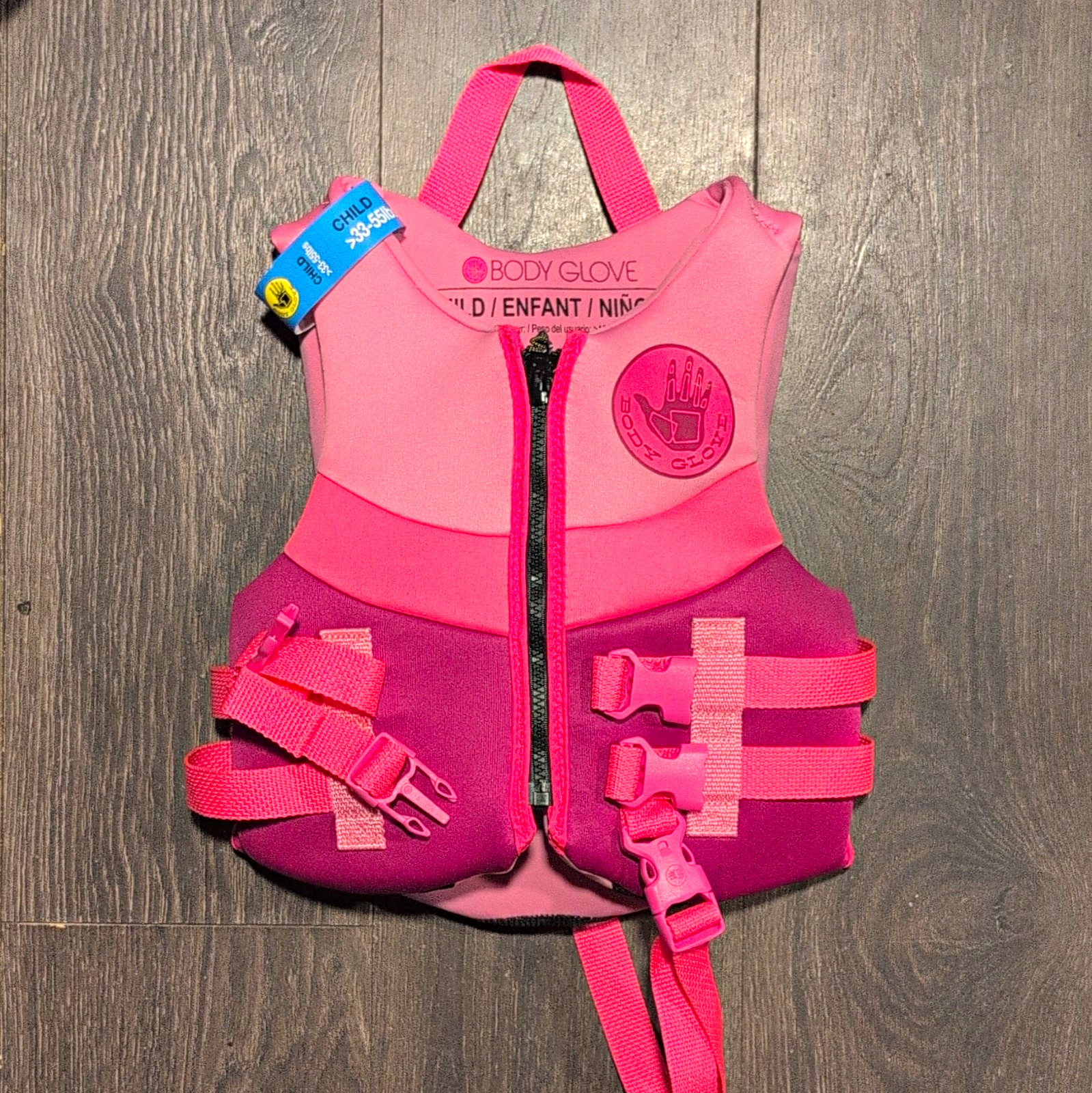 Body Glove Child/Enfant/Niño Life Jacket Vest Pink/Purple 33-55 lbs 132C