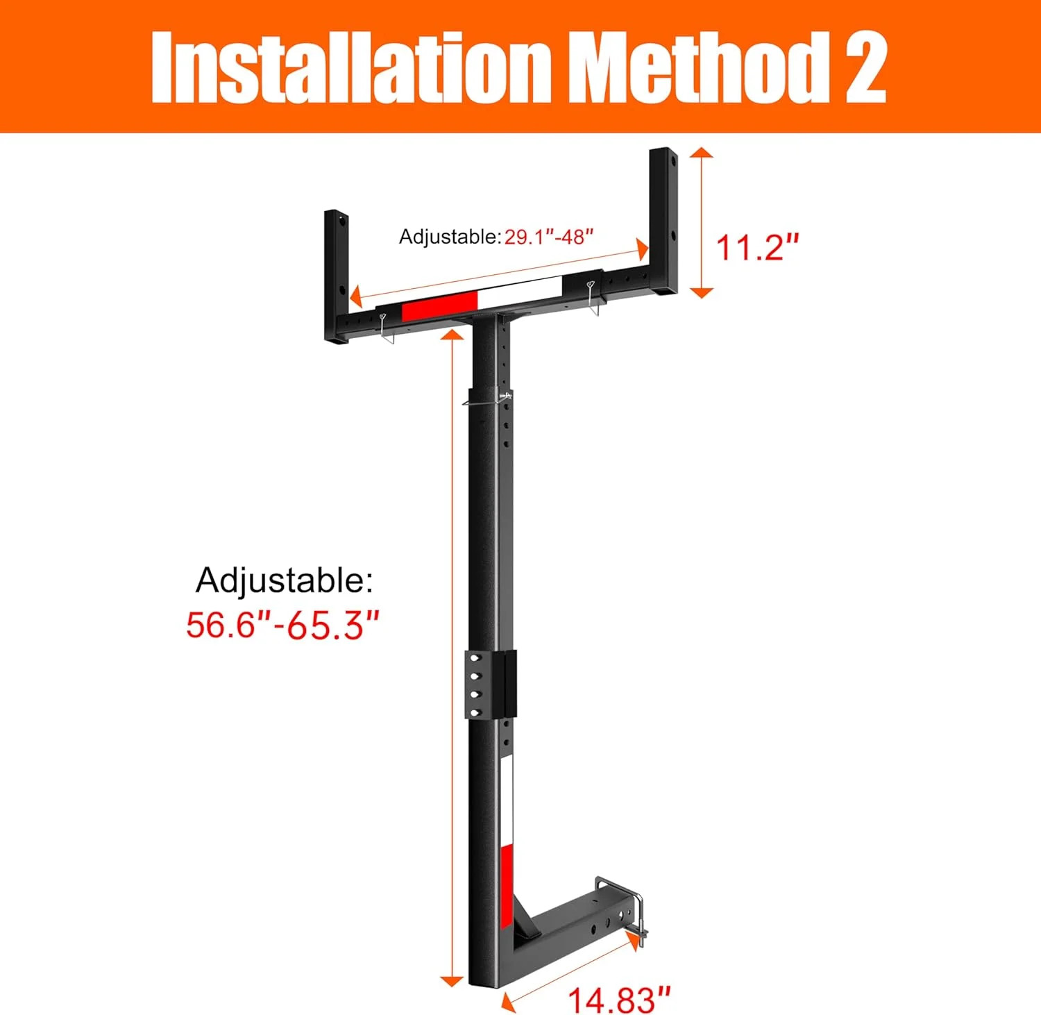 TRUSOON Upgrade Truck Bed Extender Hitch Mount, 2-in-1 Adjustable Kayak Hitch Ex