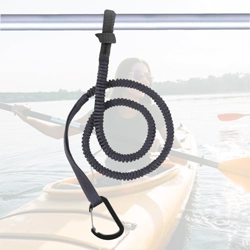 Kayak Paddle Leash Stretchable 3-7 ft Lanyard for SUP