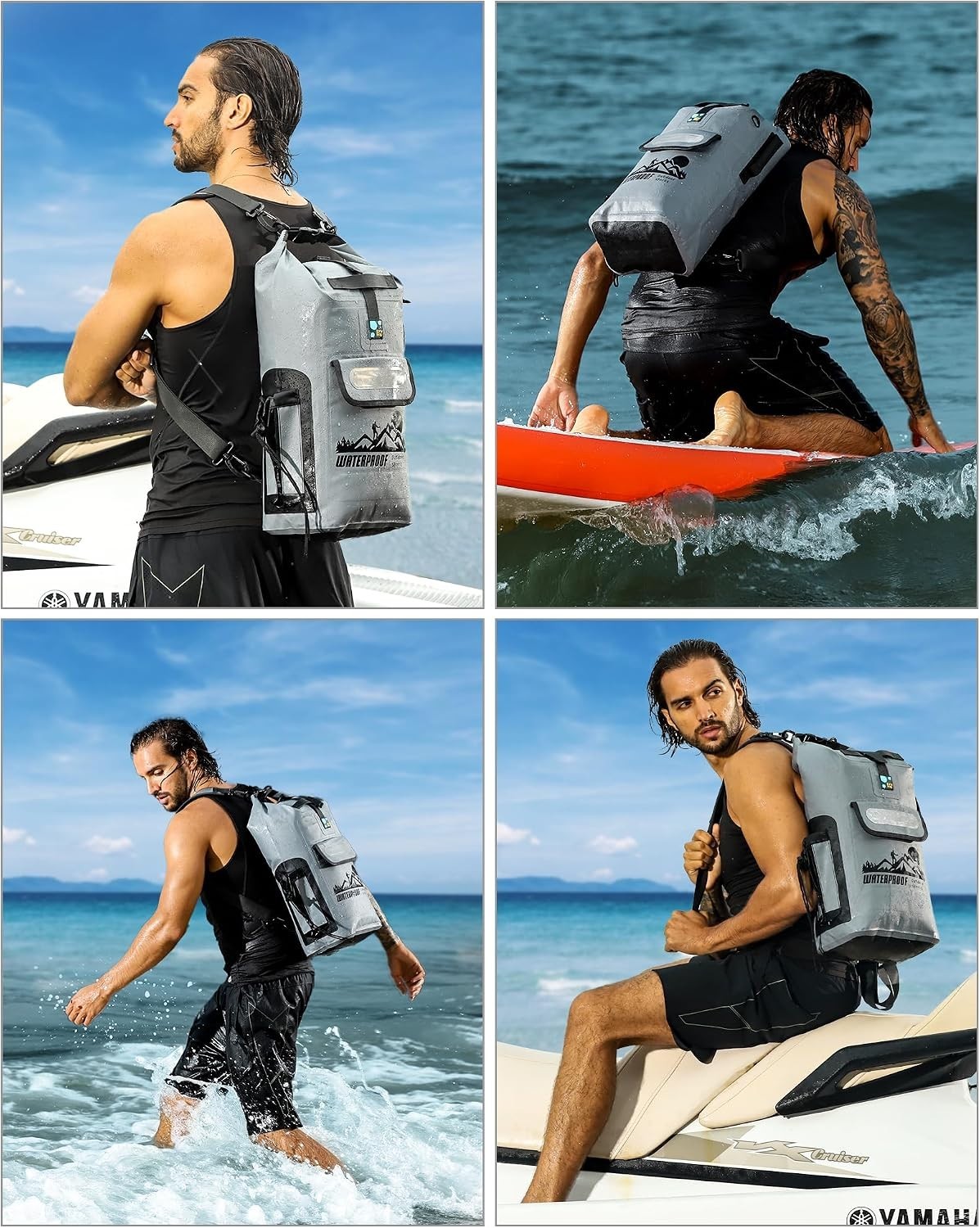 20L Waterproof Dry Bag Backpack with Adjustable Straps for Outdoor Adventures