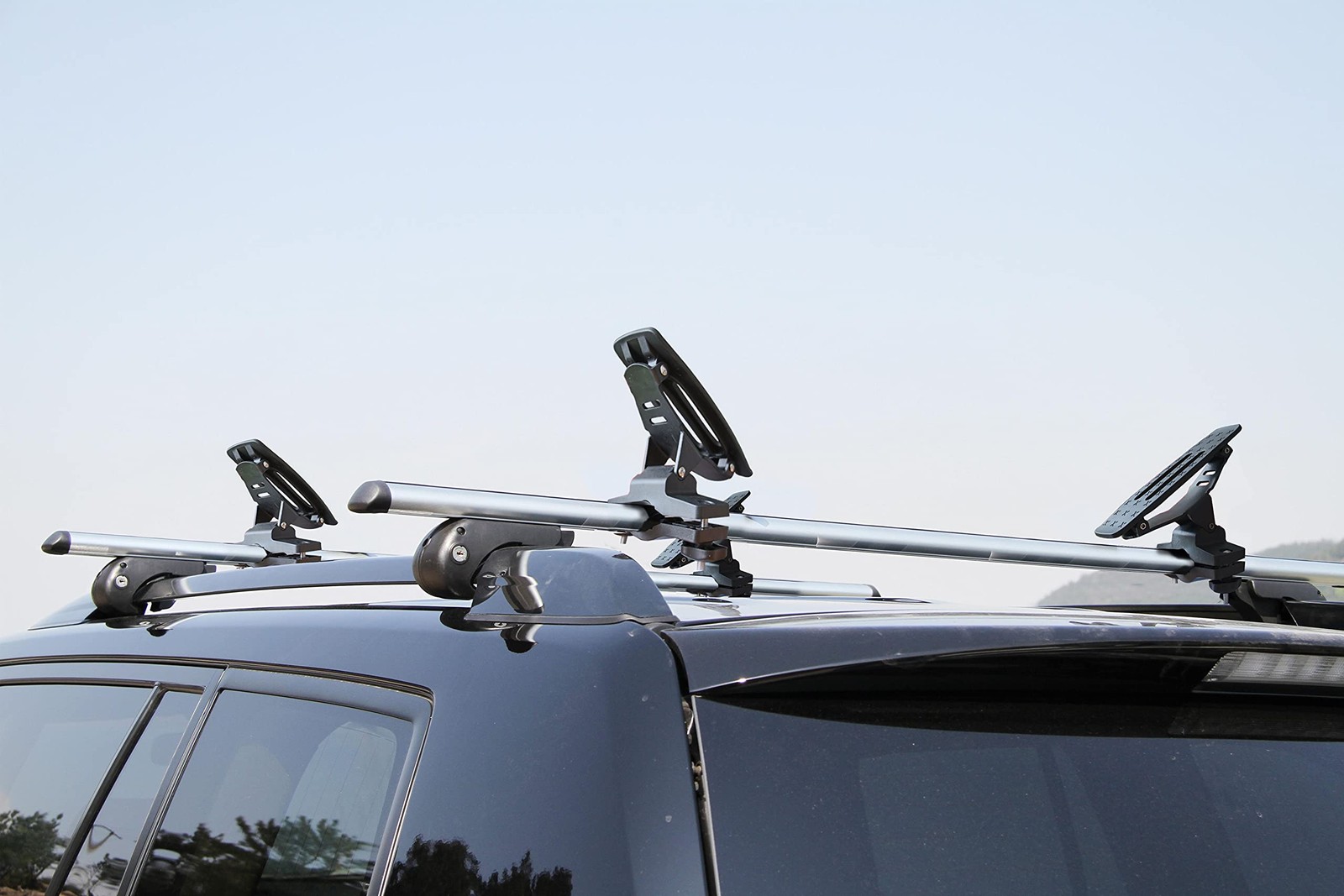 135LB Kayak Saddle, Aluminum Rustless Kayak Roof Rack with 1.5″ Width Tie Dow…