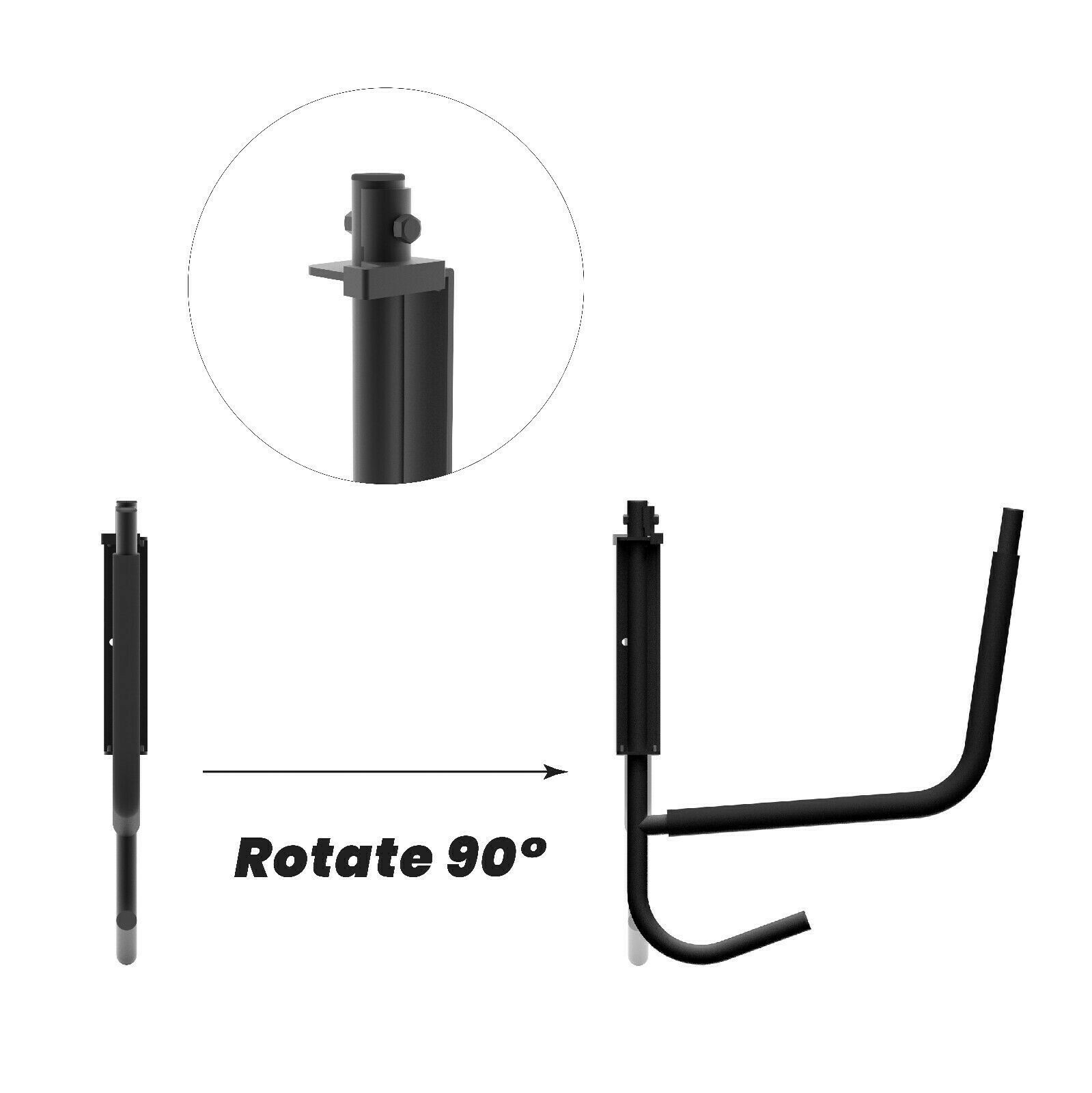 2 PCS Folding Kayak Storage Wall Mount Hanger Rack for Canoe Paddle Kayak Hook10