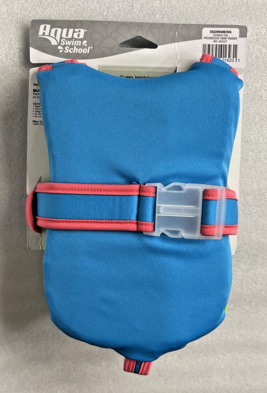 Aqua Swim School Progressive Swim Trainer w/ Adjustable Strap 3-5 Years Level 3