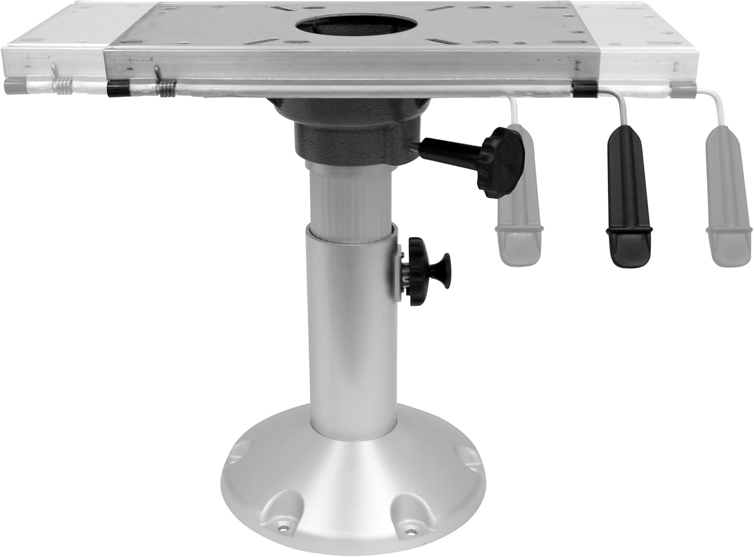 Wise 8WP21-374 Boat Seat Pedestal, Adjustable Height, Aluminum