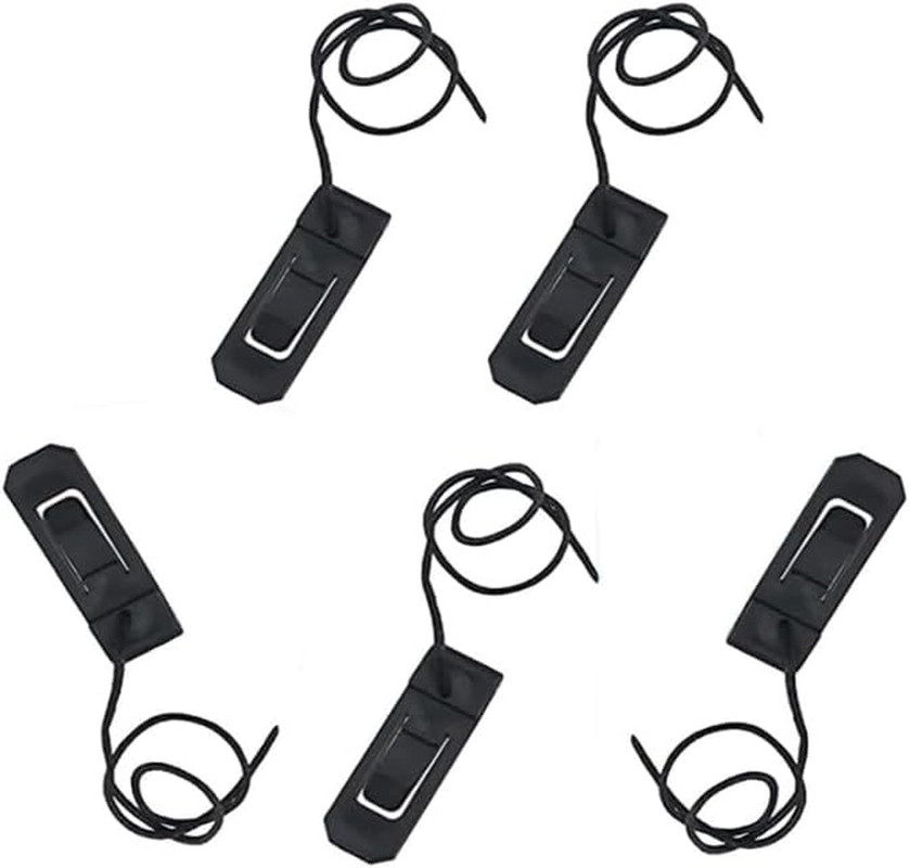 5Pcs Black Surfboard Fin Clips Replacement Surfboard Fin Buckle Paddle Fin Clamp