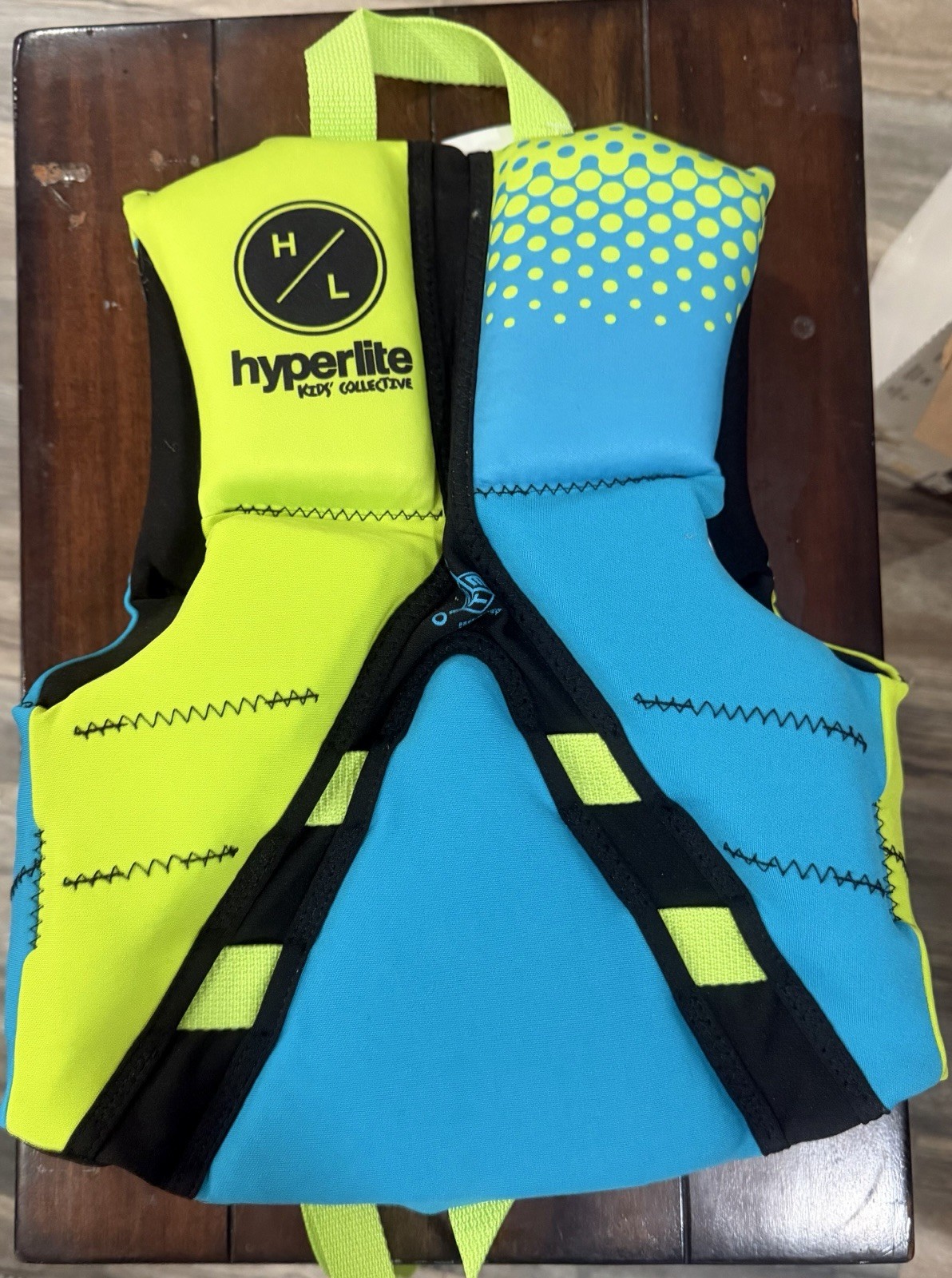 HYPERLITE Life Vest Infant Toddler Child Life Vest Life Jacket, 33-55lbs, Neon