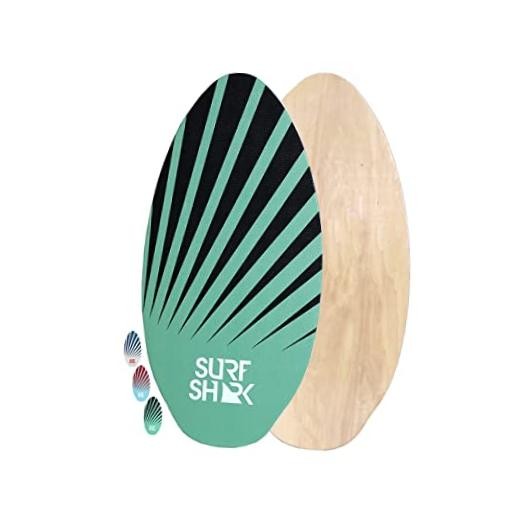 35 to 41 inch Deluxe Wood SkimBoards w/ EVA Traction Grip 35 inch Surf Shark TE