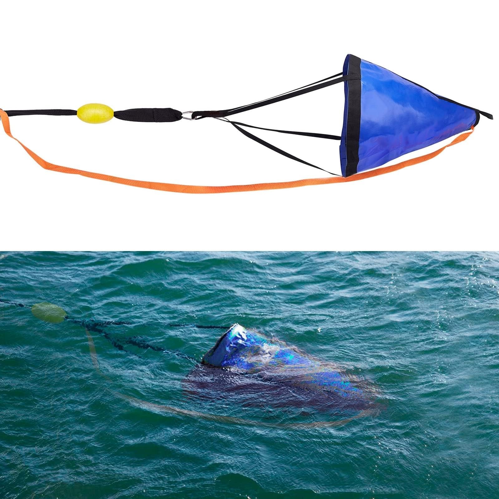 Drift Sock for Fishing Boat, Sea Anchor Drift Control Bag for Kayak, Canoe, P…