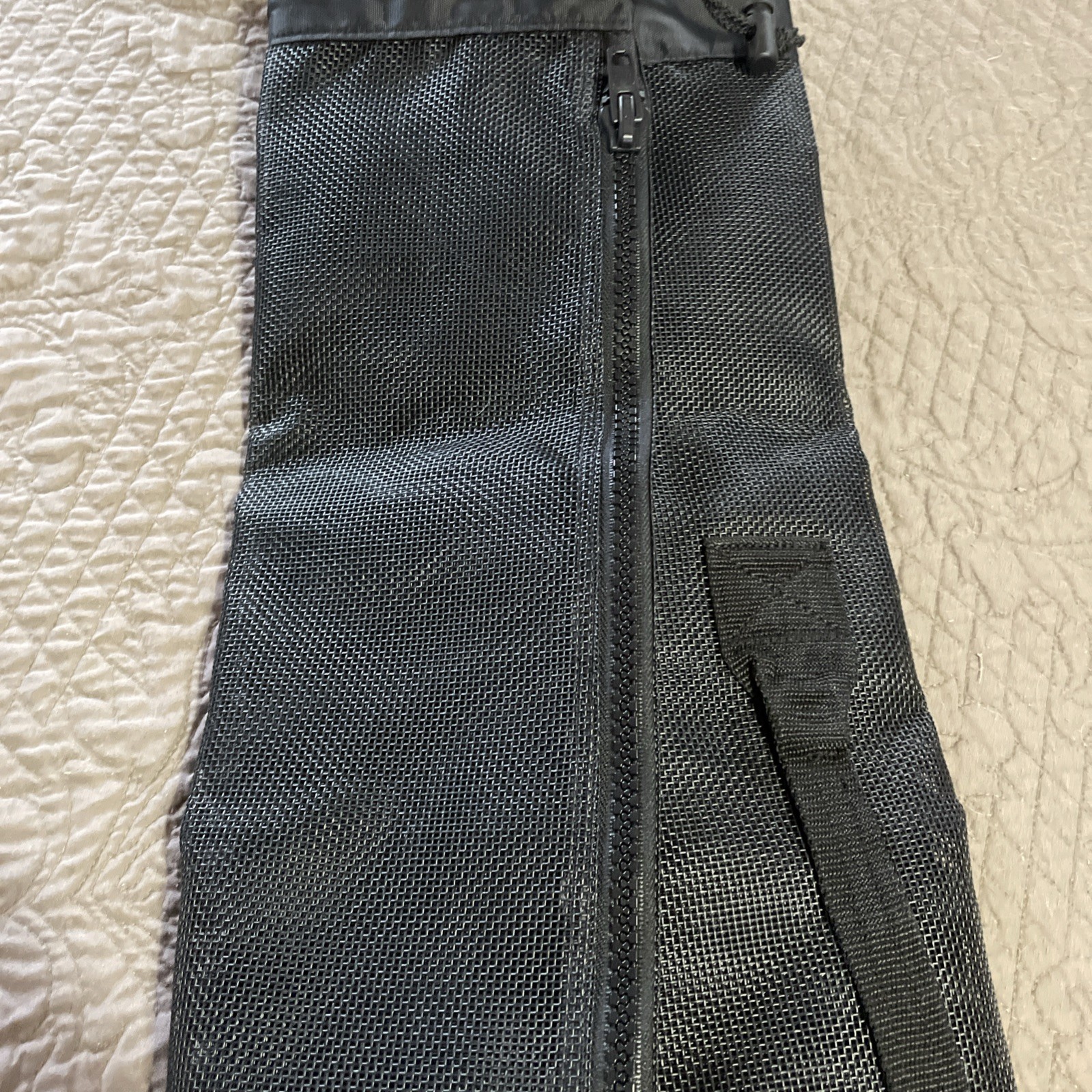 NEW BLACK DEEP SEA MESH DIVING AND SNORKELING GEAR BACKPACK WITH ZIPPER SIDE