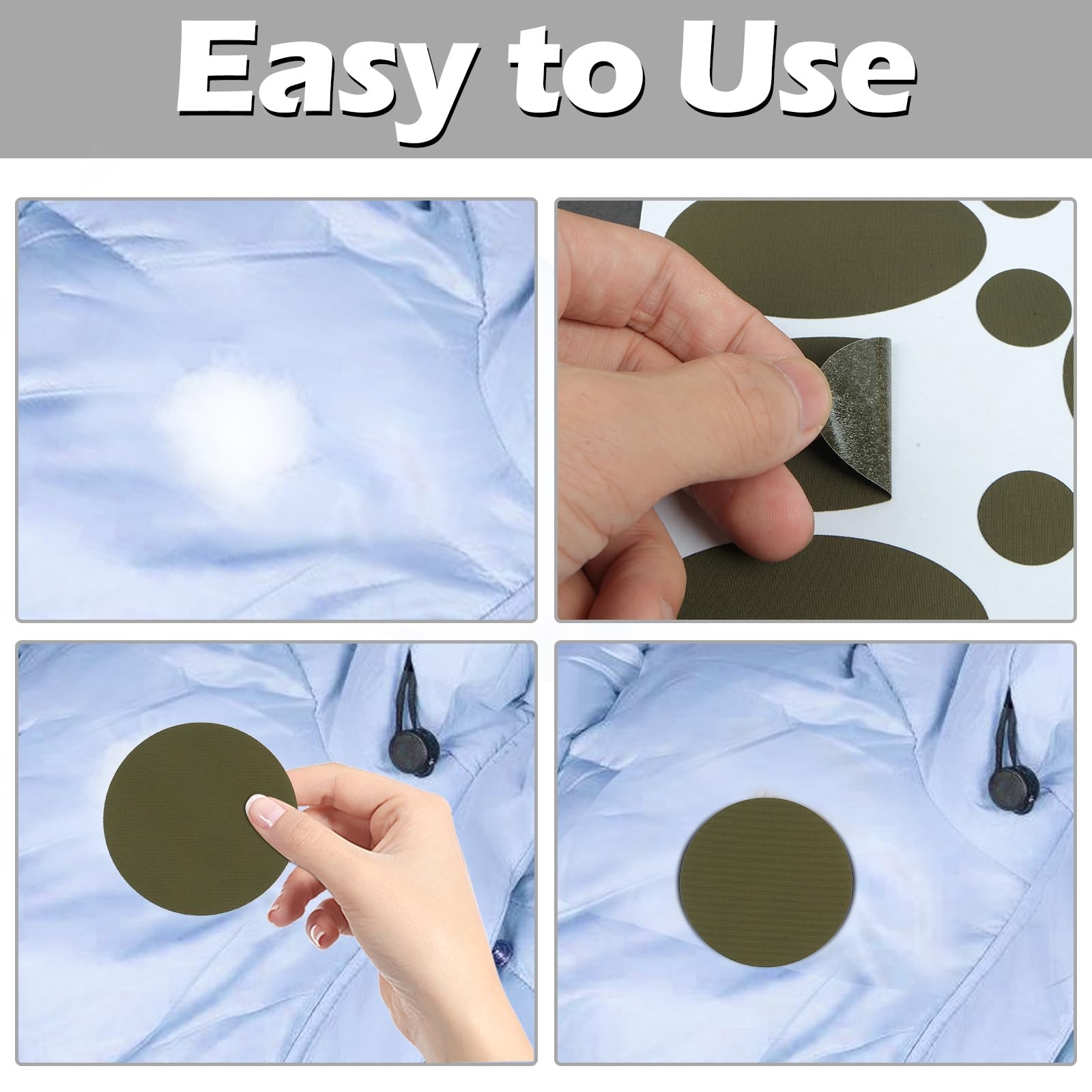 Down Jacket Repair Patch, Outdoor Gear Tenacious Tape, Army Green