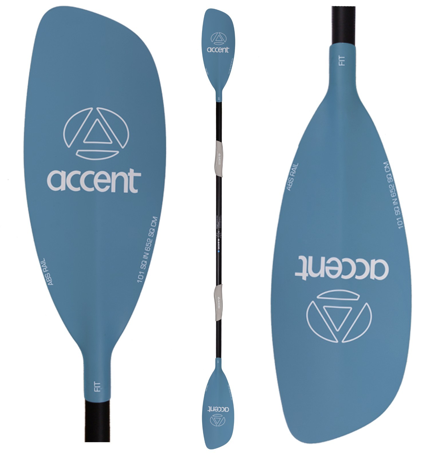 Accent Fit 2pc Carbon Fiber Foam Core Kayak Touring Paddle (all sizes available)