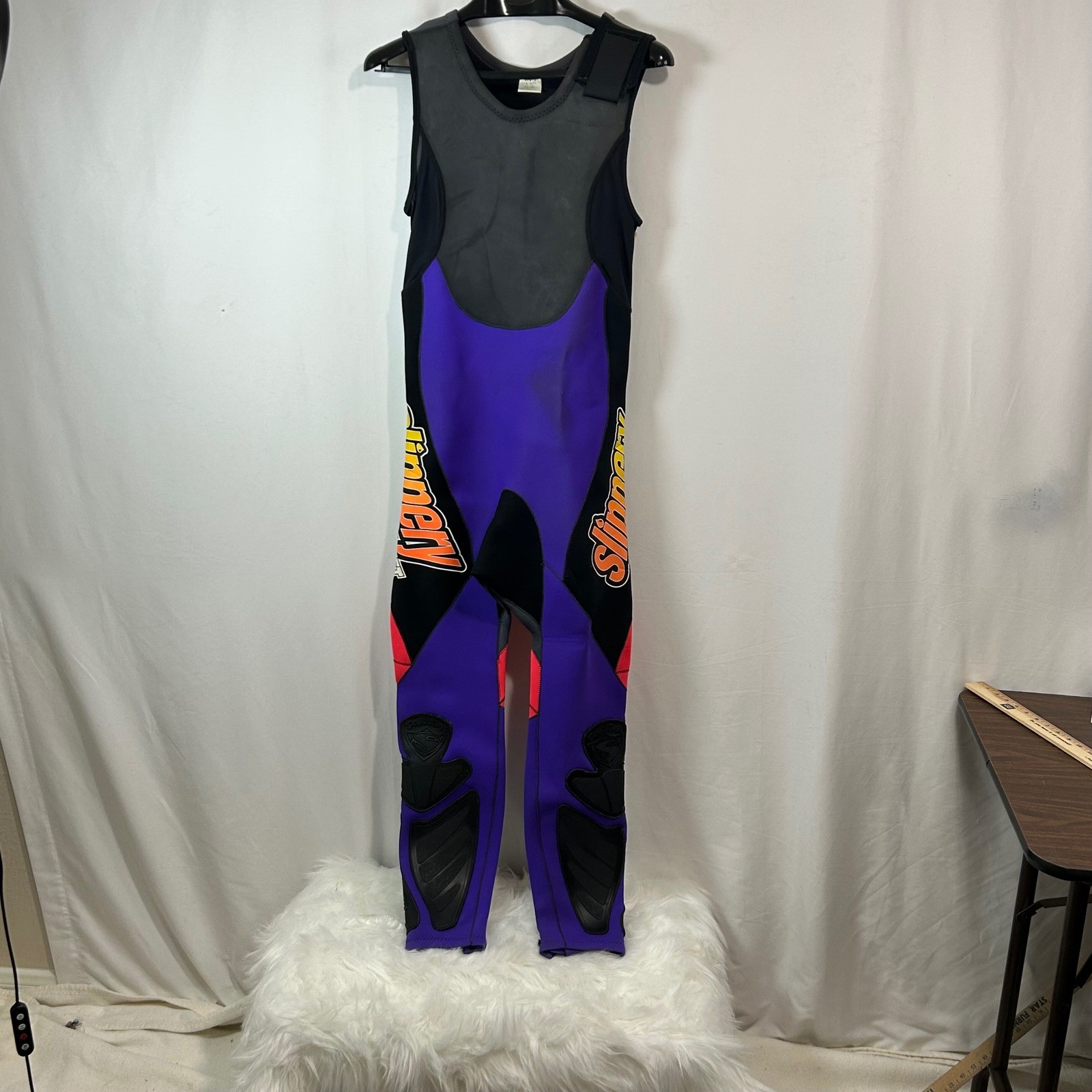 Slippery When Wet Neoprene Lycra Jumpsuit Purple Black Watercraft Size Large