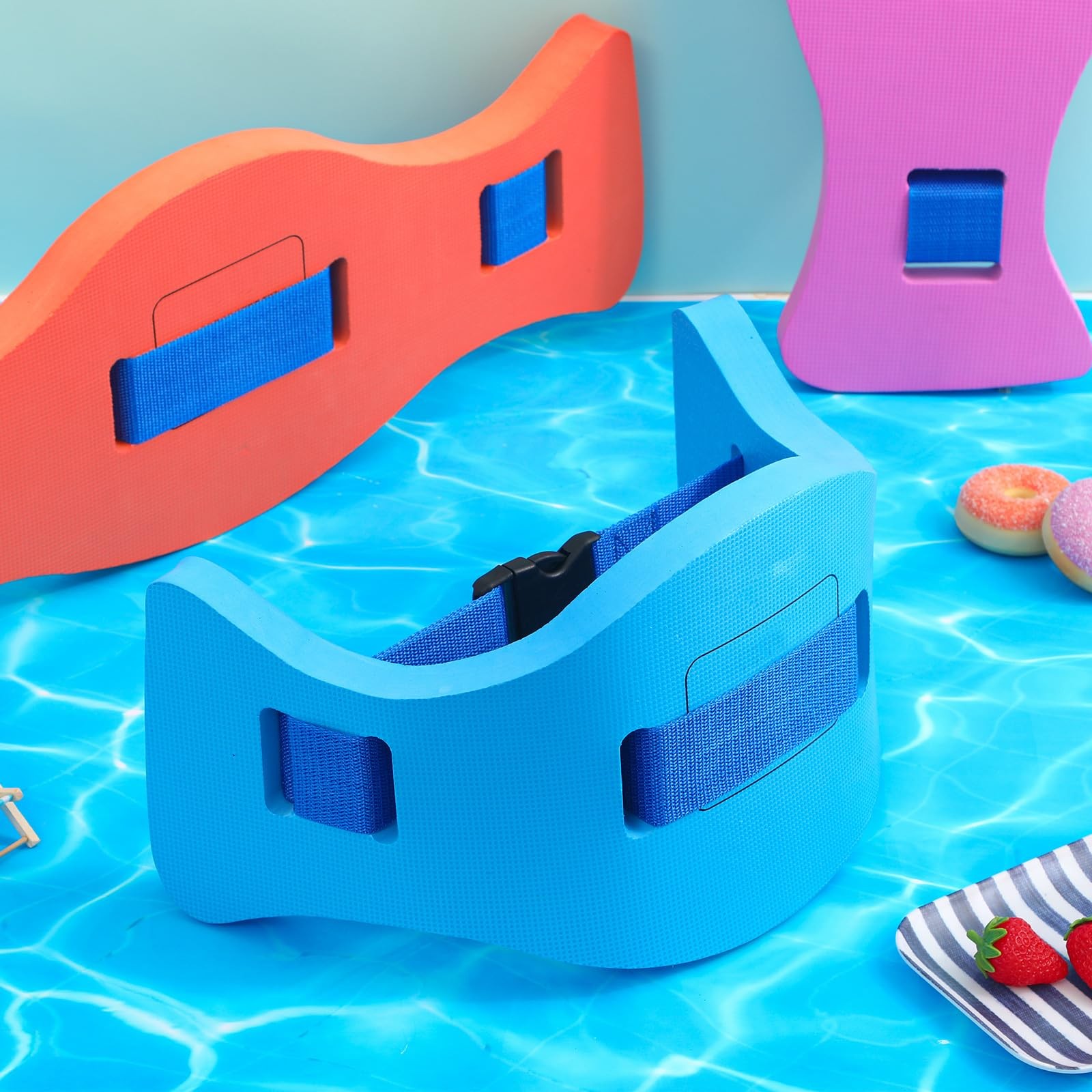 3 Pcs Kids Float Swim Belts with Adjustable Strap EVA Buoyancy Aid Aerobics E…