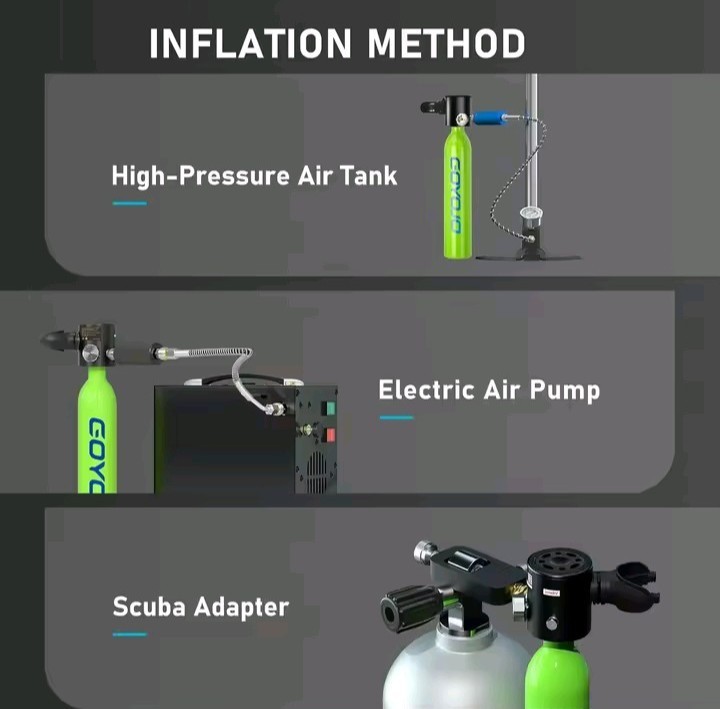 ​Mini Scuba Tank 0.5L Portable Diving Air Bottle – For Snorkeling & Diving