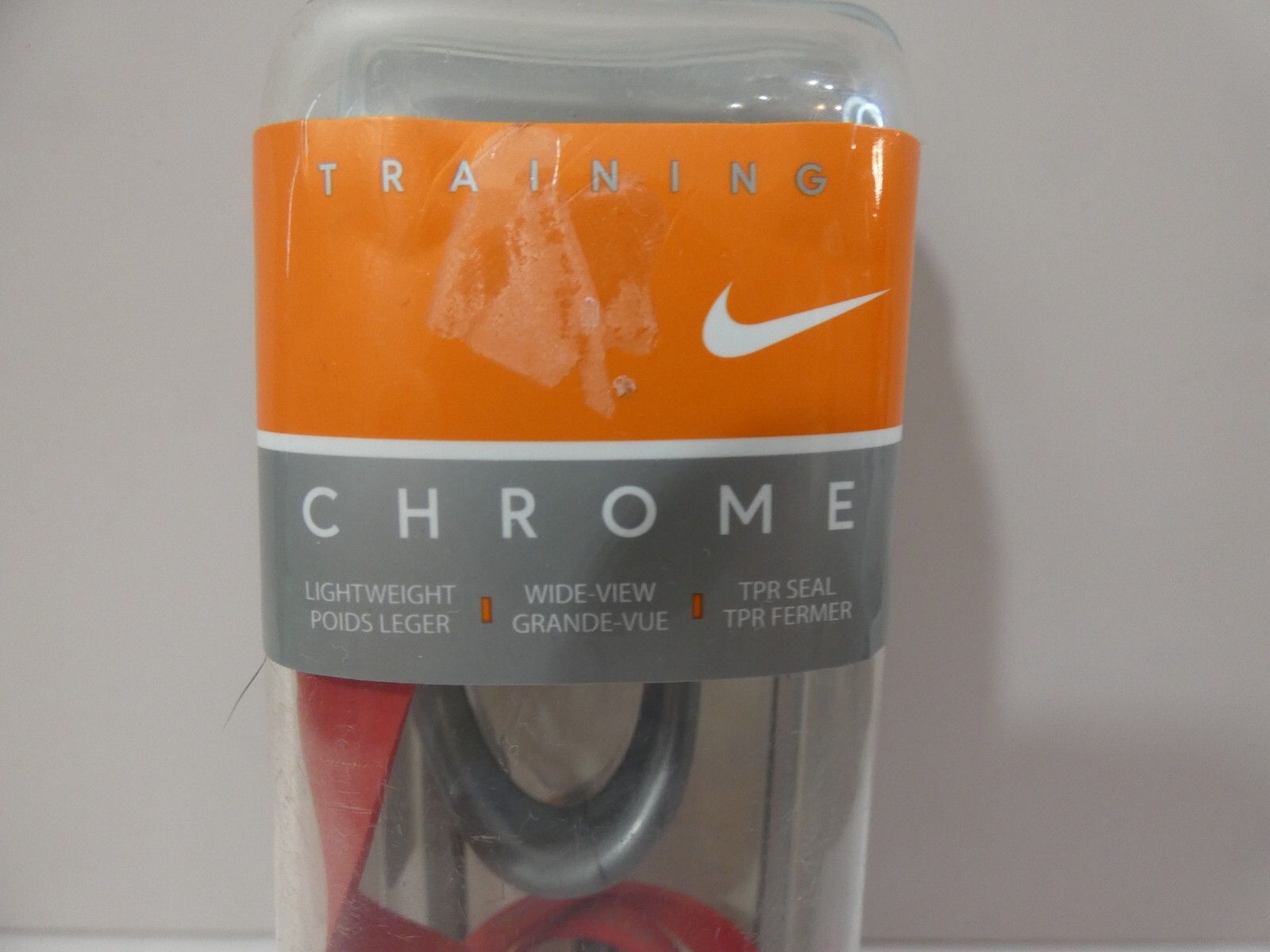 Nike Training Chrome Red Swimming Goggles Adjustable 2007