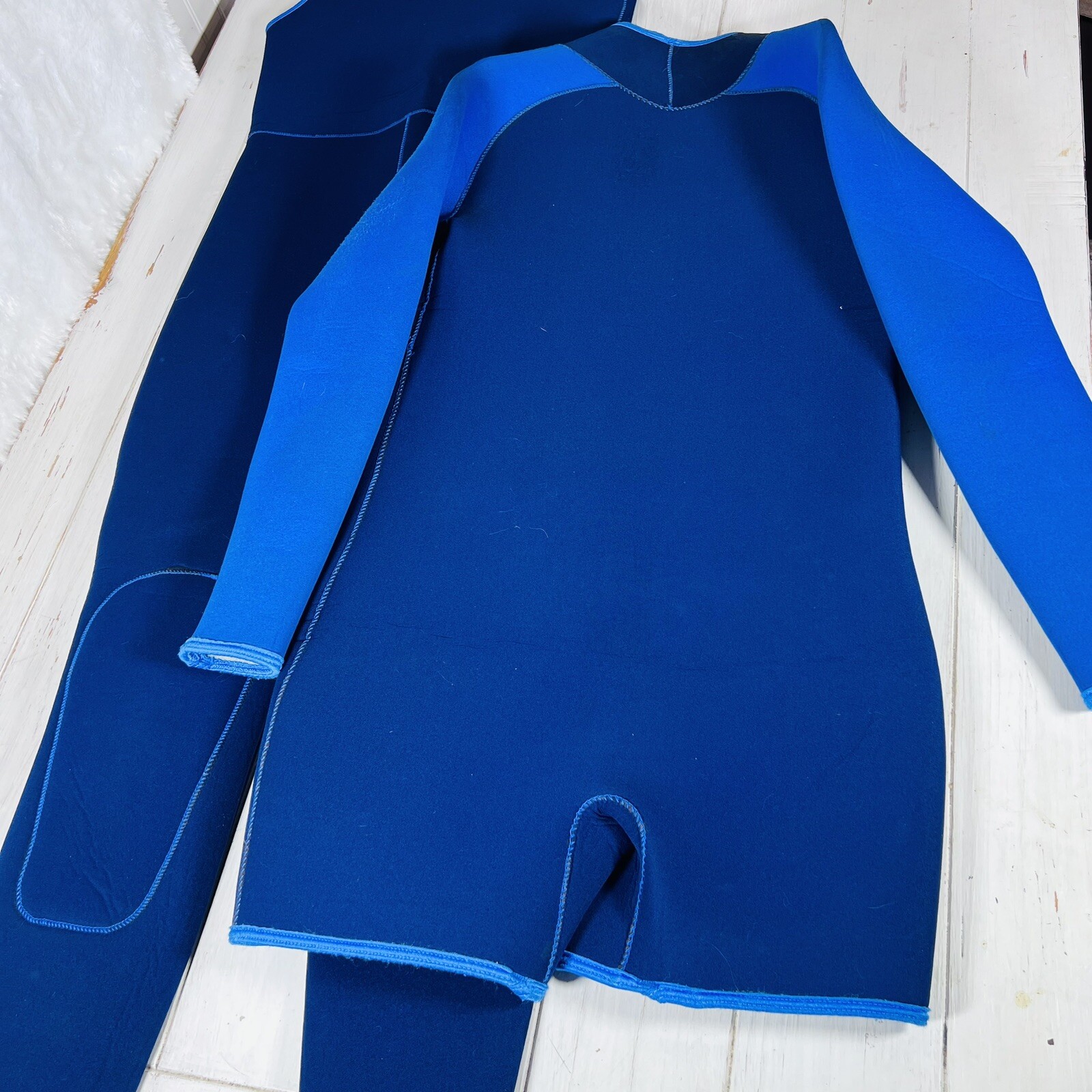 Imperial Wet Suit 2 Piece Jacket Pants Vintage Scuba Diving Snorkel Long Sleeve