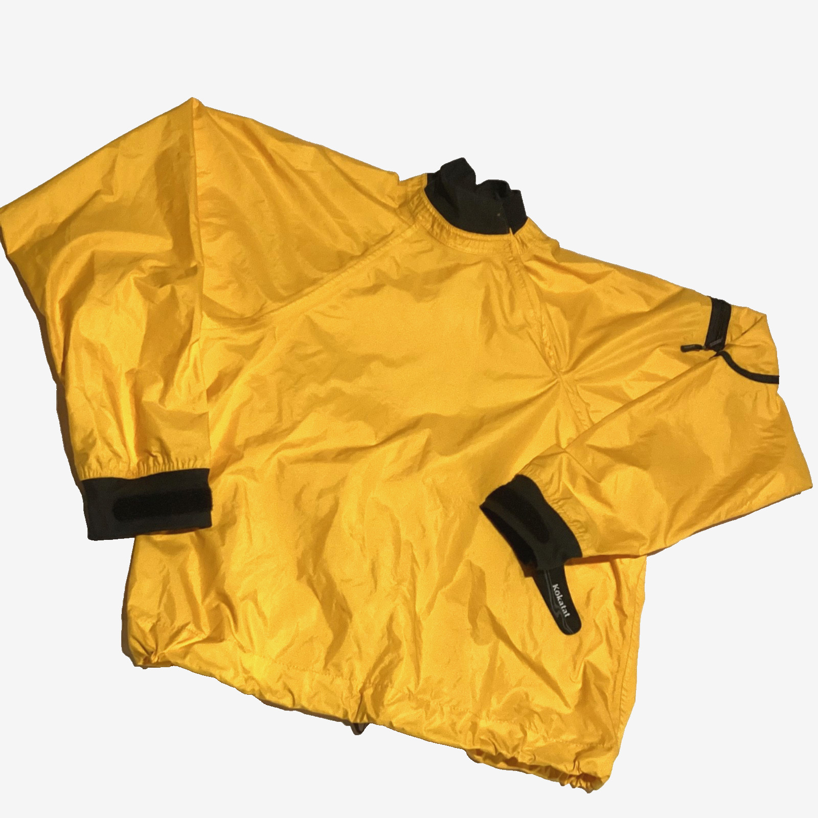 Kokatat Dry Top Womens Small Kayak Paddling Jacket Nylon Yellow Made In USA