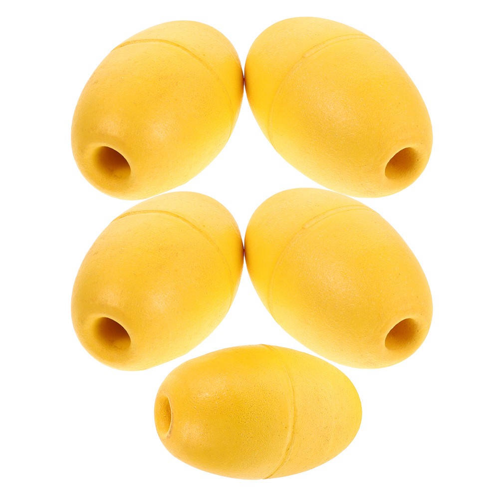 5Pcs Lightweight Durable PVC Kayak Anchor Buoys Yellow for Various Boats
