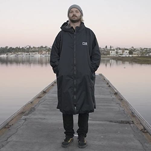 Swim Parka for Youth and Adults | Heavy-Duty Weatherproof X-Small Black