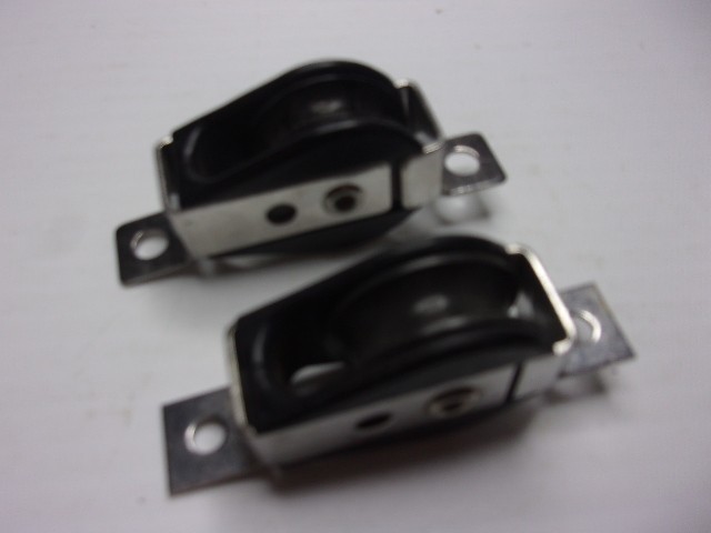 Harken style Thru-Deck Block 15/16″ sheave new matched pair