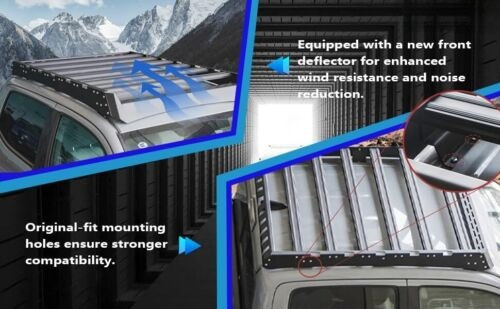 Roof Rack Basket Platform Fits 2015-2023 FORD F-150 F150 Crew Window Frames