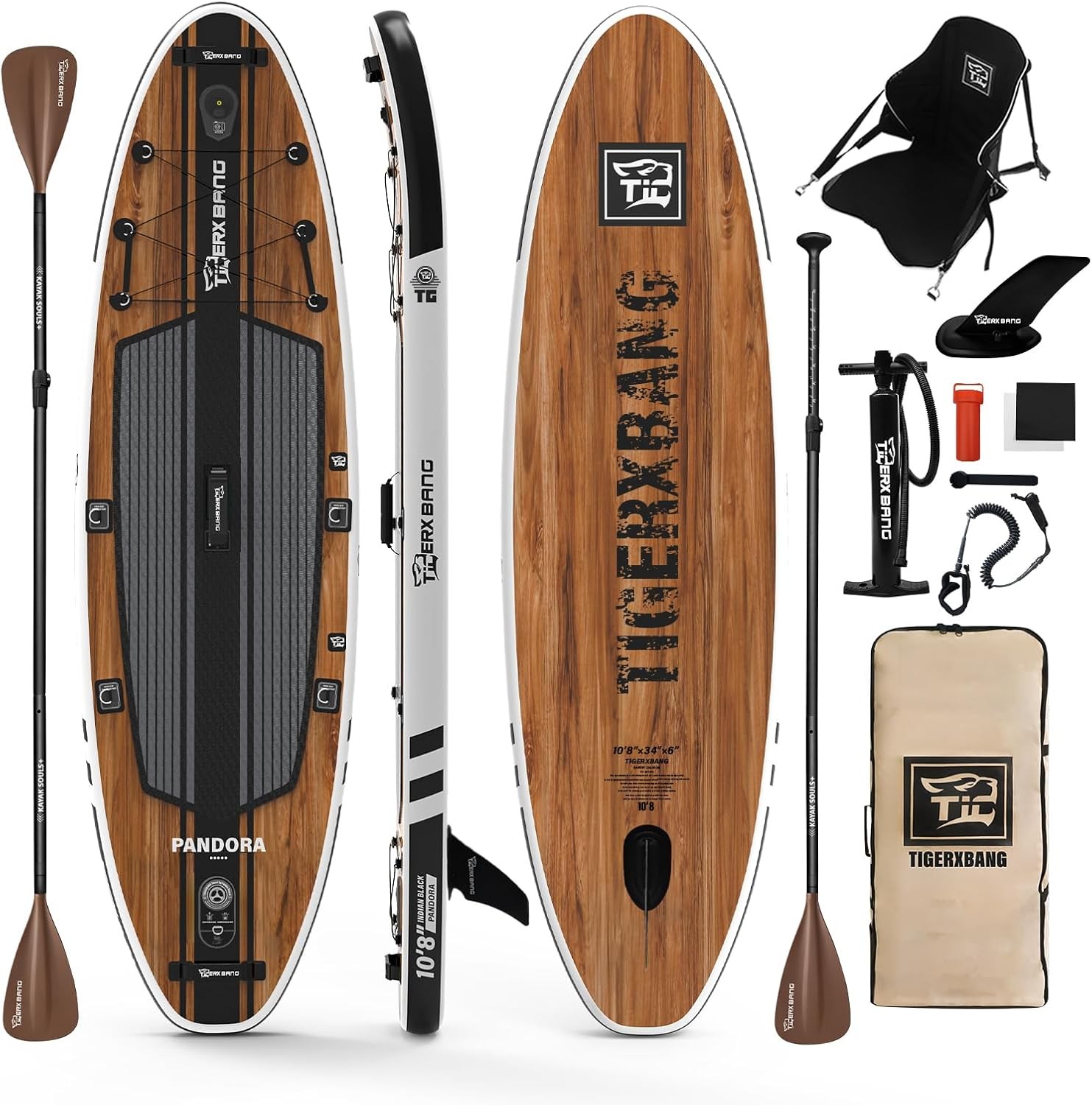 Paddle Board, 10.8′ Stand Up Paddle Board with Premium Complete Inflatable SUP A