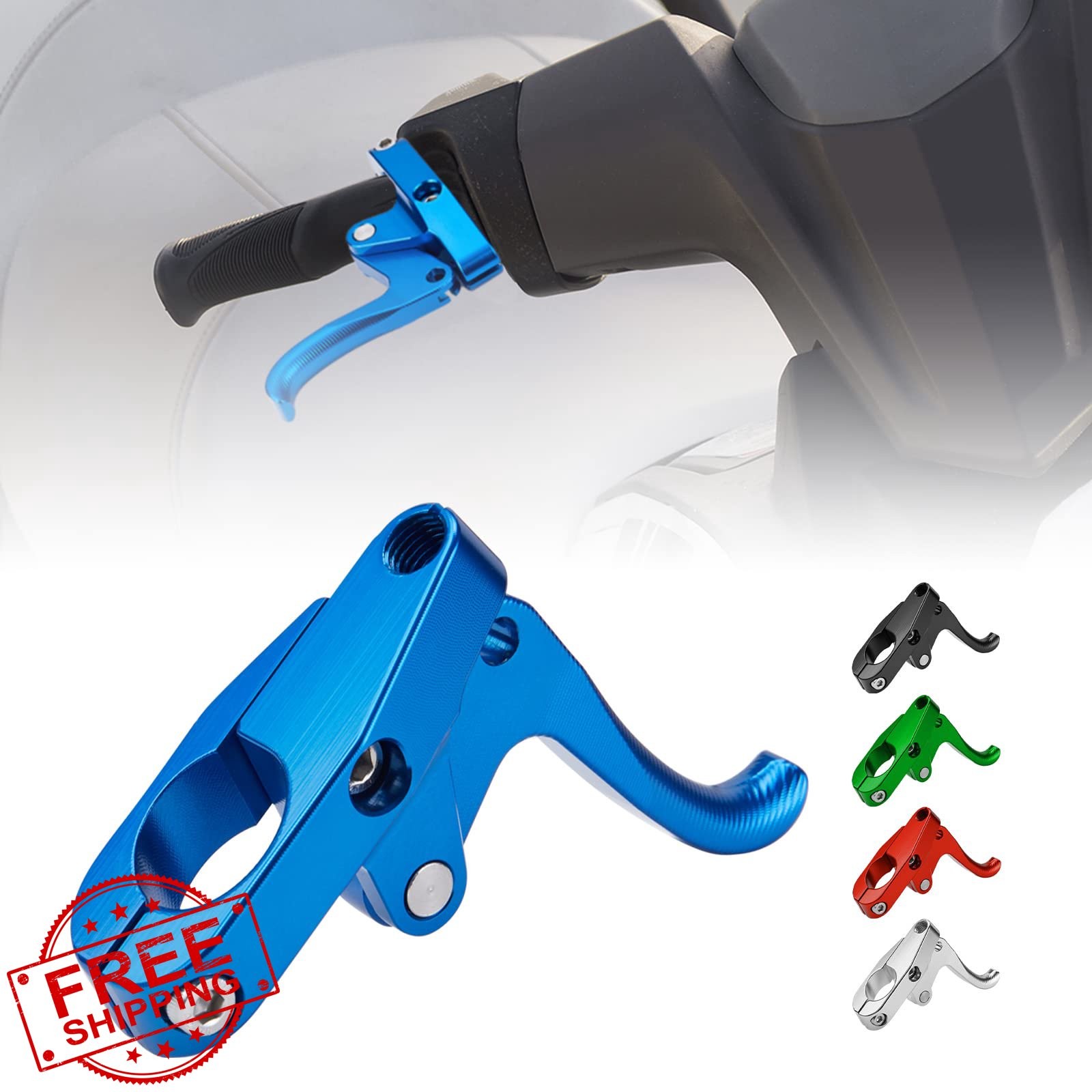 KEMIMOTO Jet Ski Finger Throttle Sliver Blue Aluminum Alloy