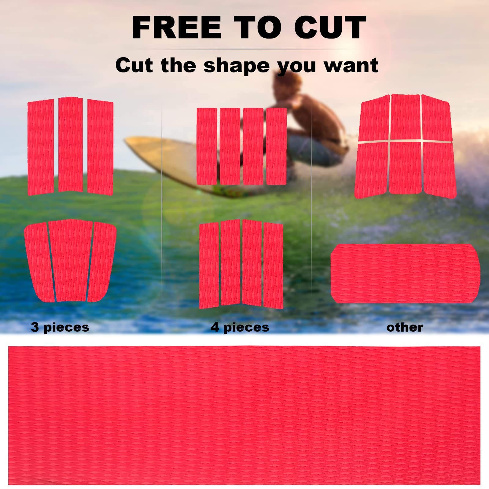Kxkzren Eva Foam Boat Flooring Self-Adhesive Non-Slip Traction Mat For Bass