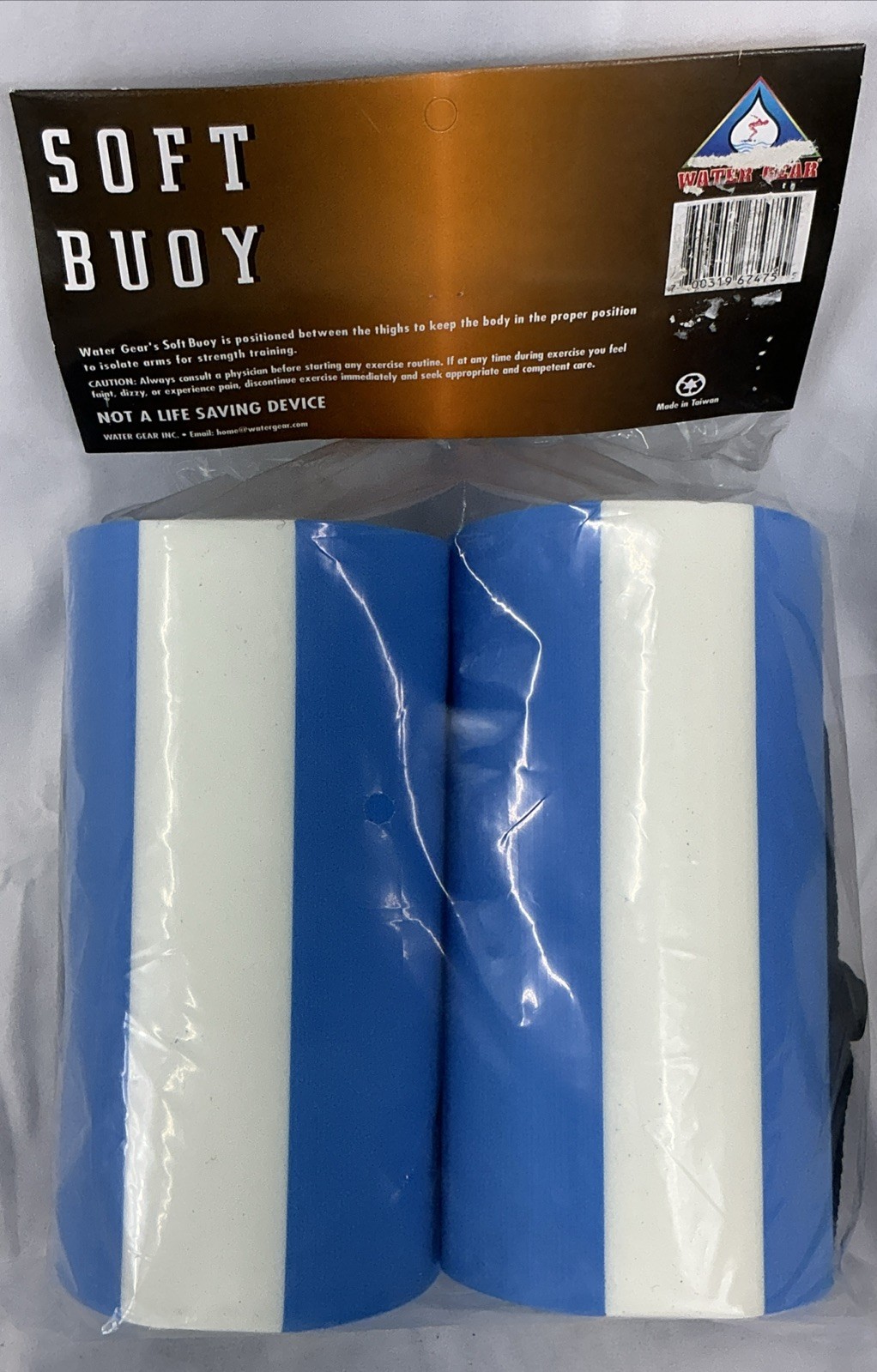 New Barrel 2 Cylinder Foam Pull Buoy Nylon Strap Swimming Training Aid 4” X 8”