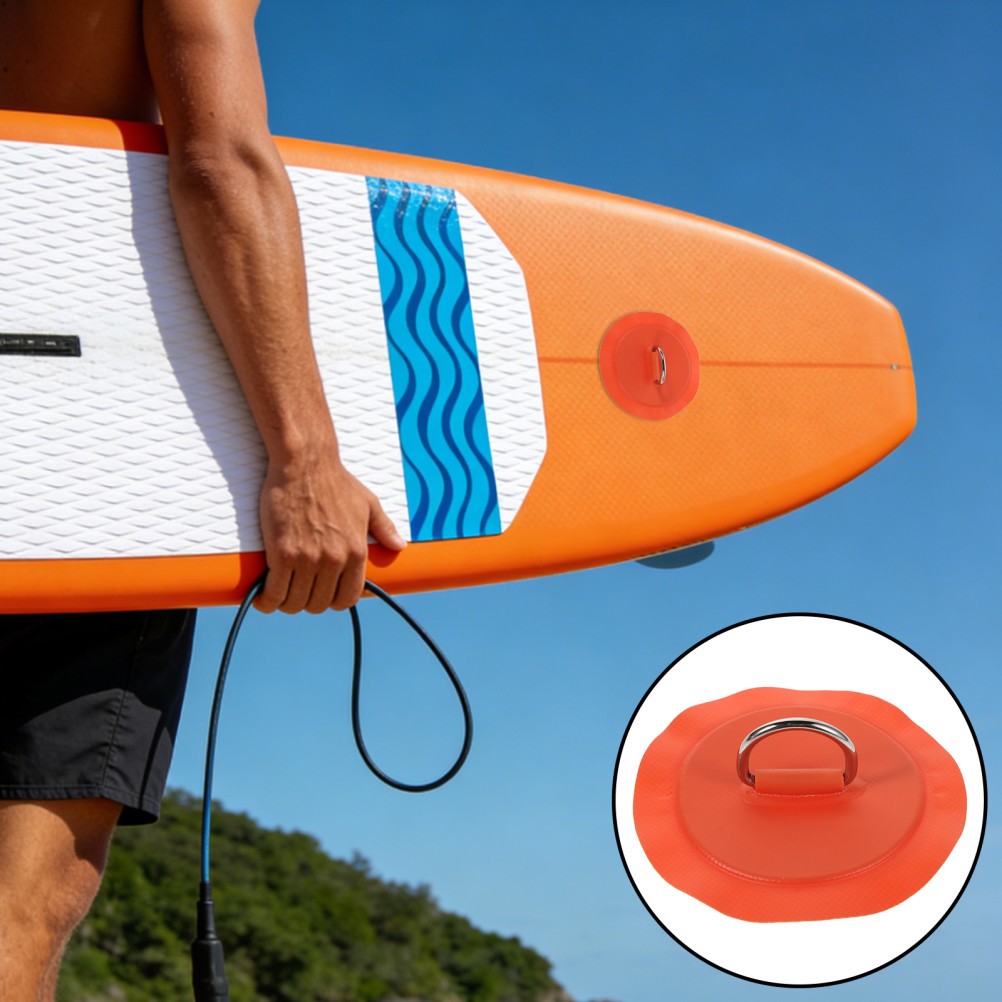 2 Pcs Canoe D-ring Patch Boat Rope Buckle Inflatable Accessories