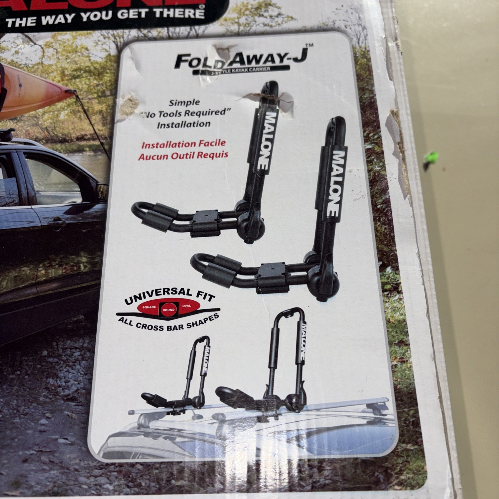 Malone Auto Racks FoldAway-J Kayak Rack MPG132 NIB