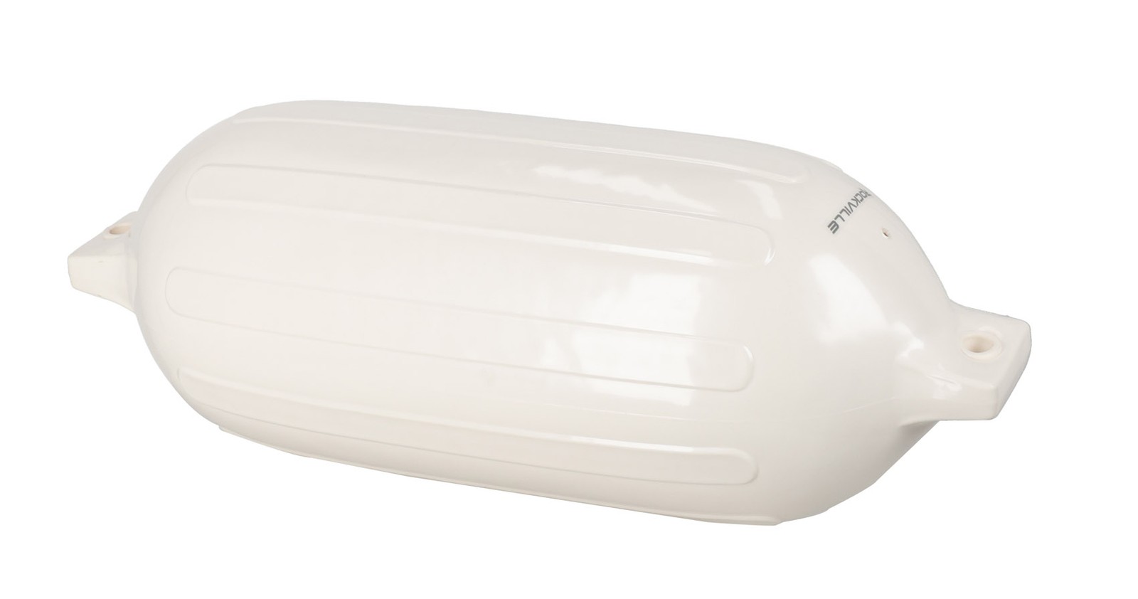 (2) Rockville FEN110-WHITE 10″ x 30″ Marine Boat Fenders UV-Resistant Inflatable