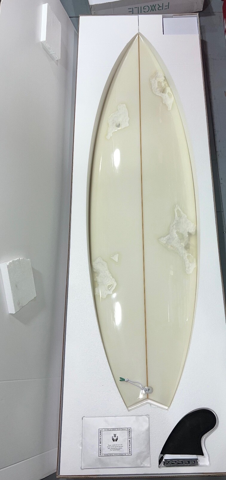 Daniel Arsham Hayden Shapes 2021 Eroded Surfboard Rare Limited Edition 134 / 500