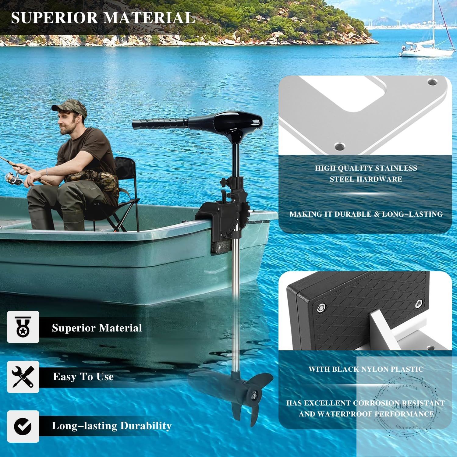 Universal Transom Trolling Motor Mount for Kayaks/Kayak Motor Mount, Universal