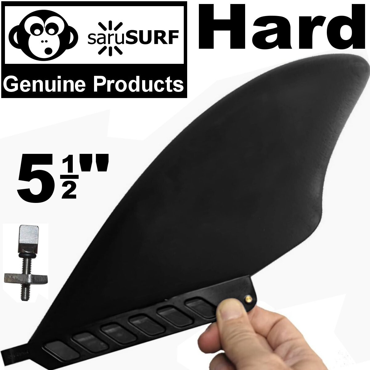 5.5 Inch Center US box FIN Hard SKEG For River Surf SURFBOARD LONGBOARD SUP BK