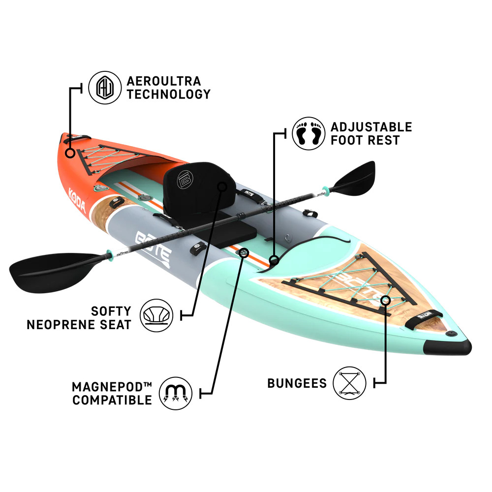 BOTE Koda Aero Inflatable Kayak – 12′ – 2026 – Classic Cedar