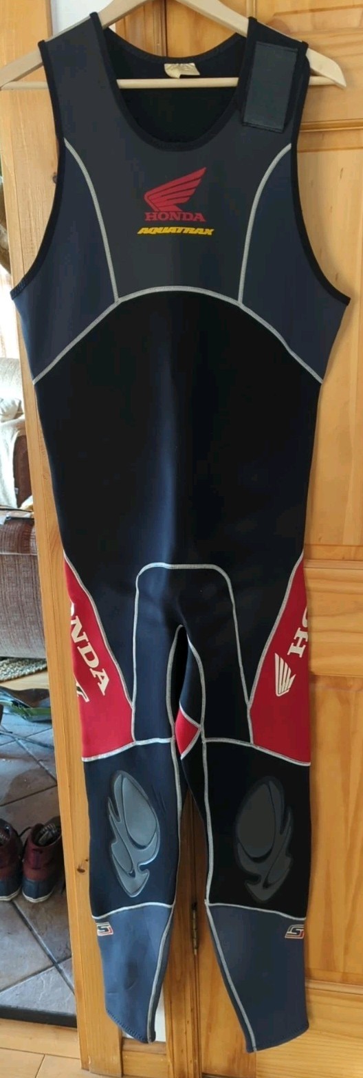 Honda JET SKI Slippery When Wet Aquatrax Full Body – No Sleeve Wetsuit MENS 2XL