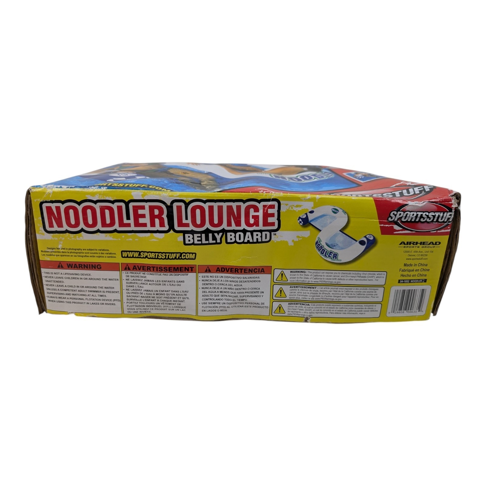 SPORTSSTUFF Noodler 2 Inflatable Lounge 1 Person Airhead Sports 54-1852