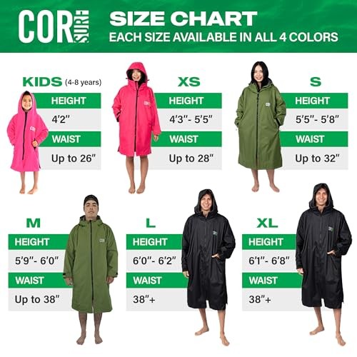 Swim Parka for Youth and Adults | Heavy-Duty Weatherproof X-Small Black