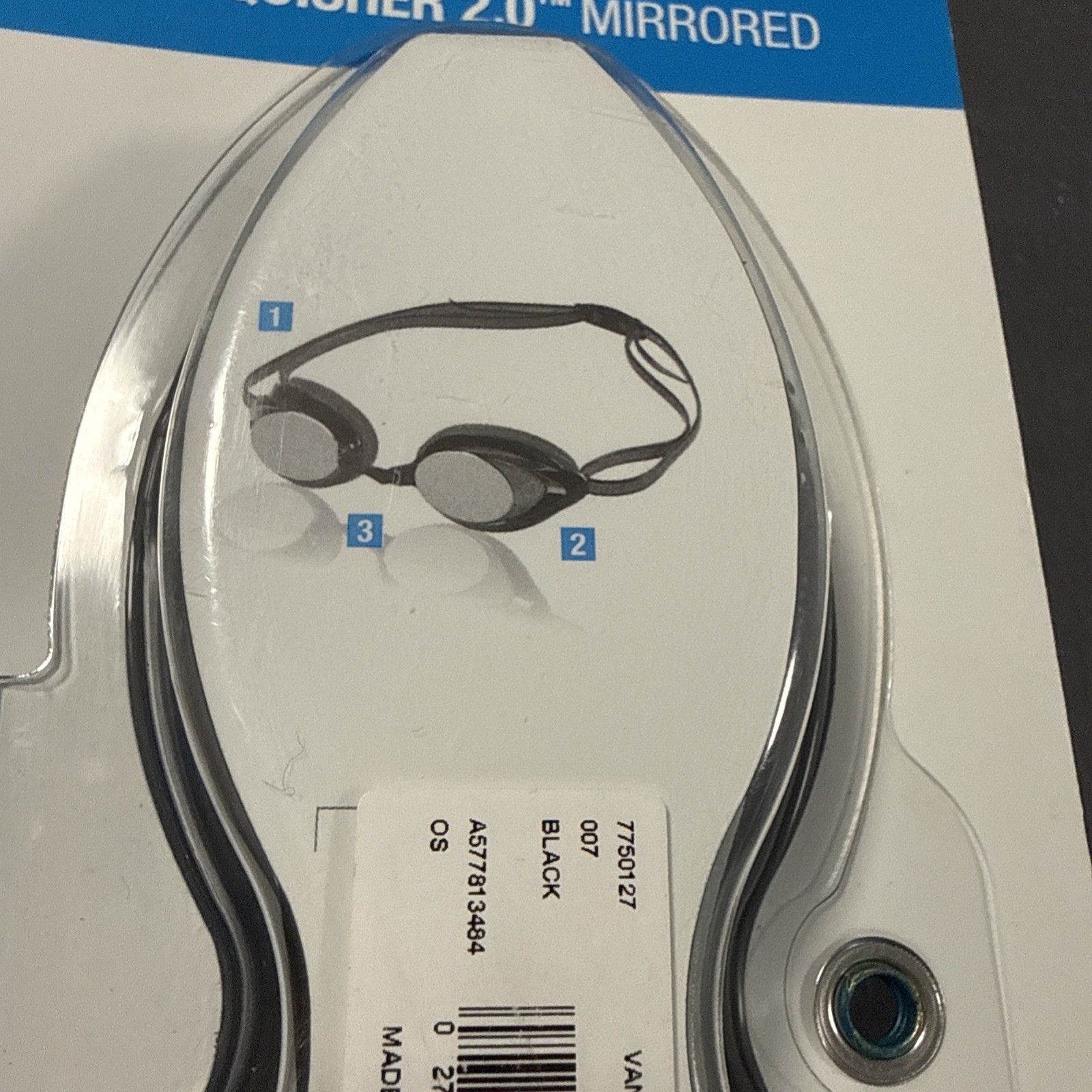 New Speedo Vanquisher 2.0 Mirrored Goggle – Blk hot coral