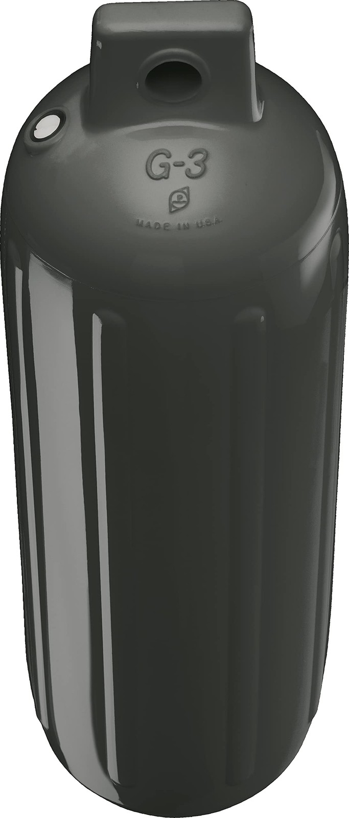 Polyform G3 Graphite Boat Fender 5.5 x 19 Inch Vinyl Twin Eye Dock Bumper USA