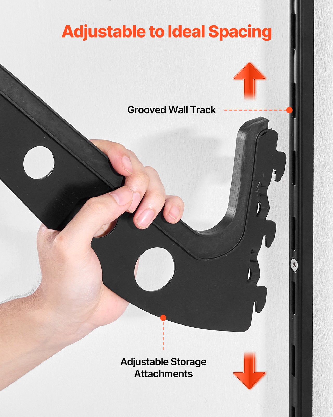 VEVOR Surfboard Wall Mount 4 Tiers Horizontal Surfboard Rack for Storage Display