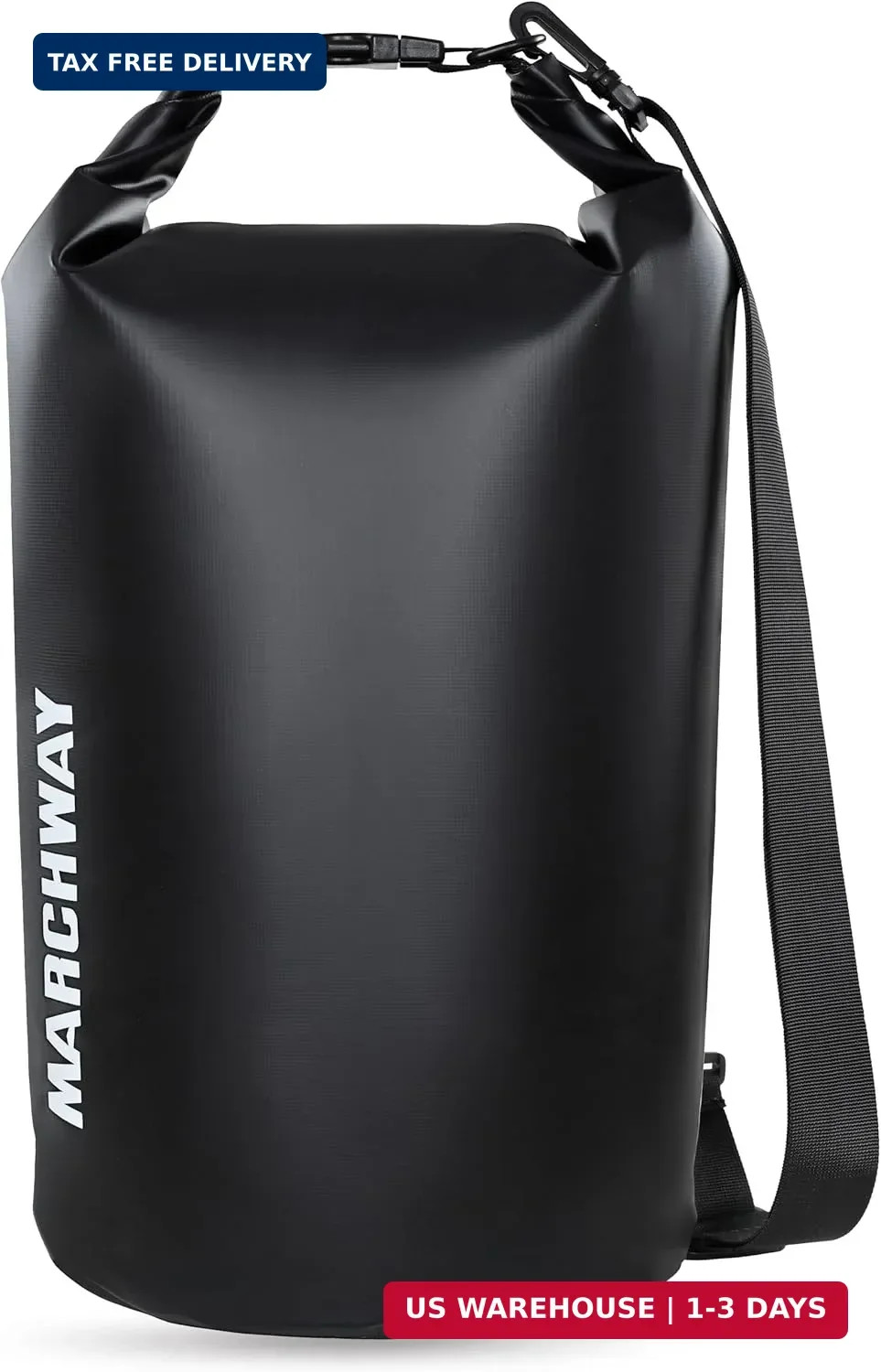 MARCHWAY Floating Waterproof Dry Bag Backpack 5L/10L/20L/30L/40L, Roll Top Sack