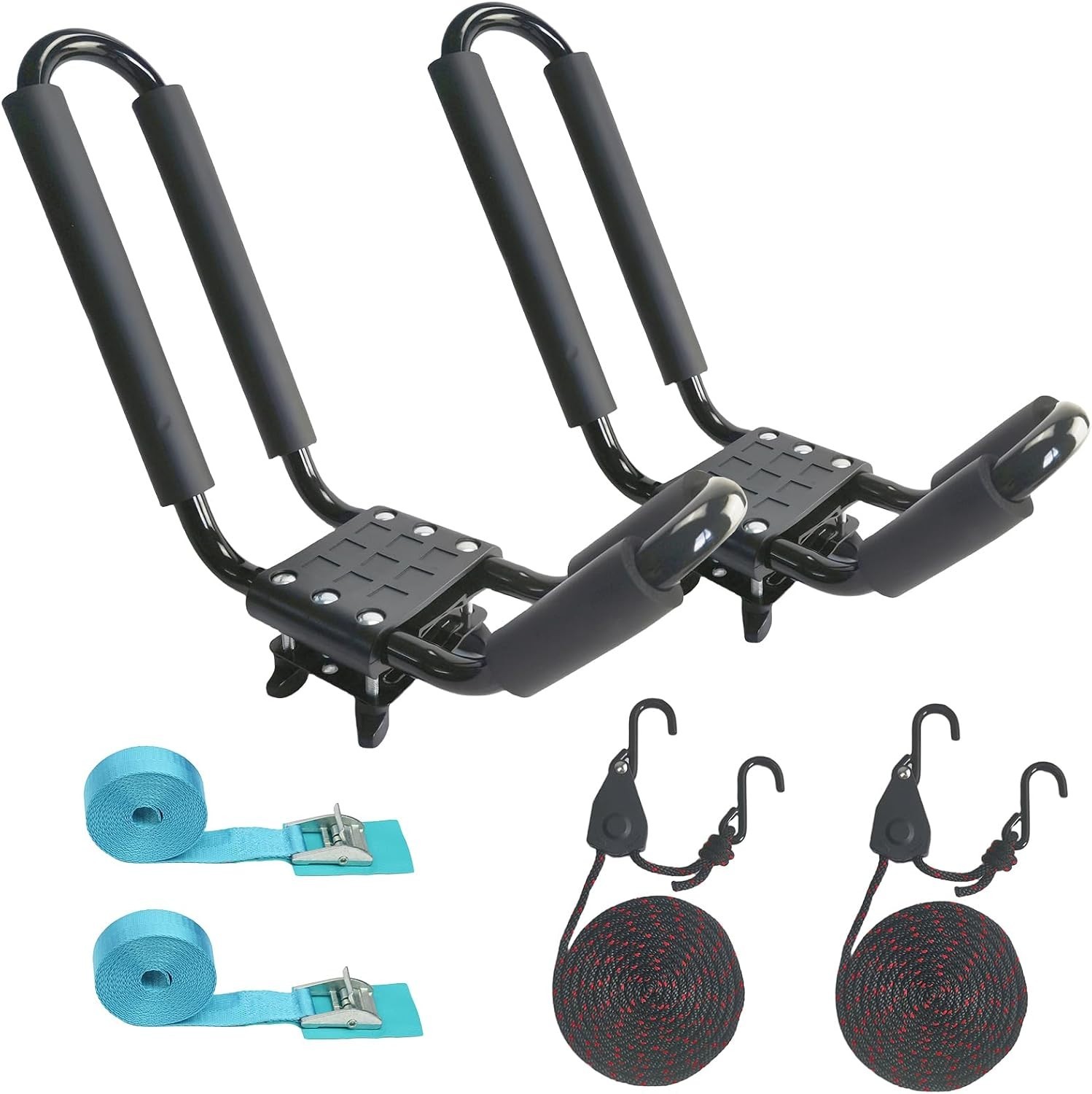 Universal Kayak Carrier with J Bar Design – Easy Installation & 150 lbs Load