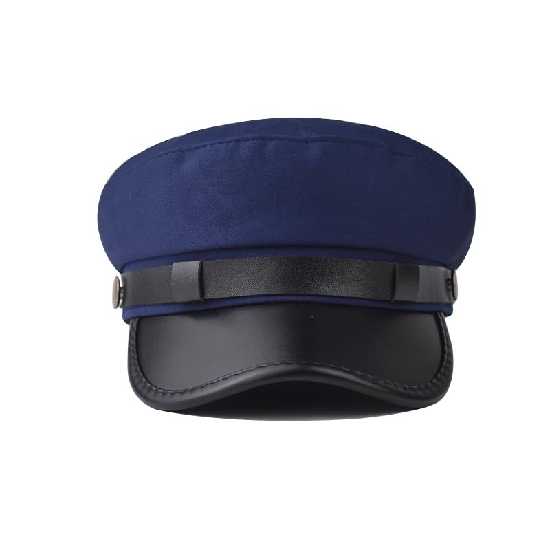 Chauffeur Hat for Men Women Classic Vintage Newsboy Cap Costume One Size Blue